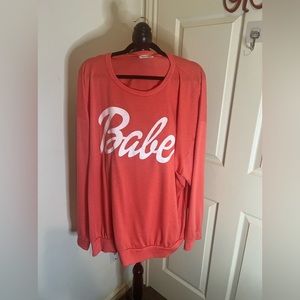 Orange Babe Long Sleeve shirt